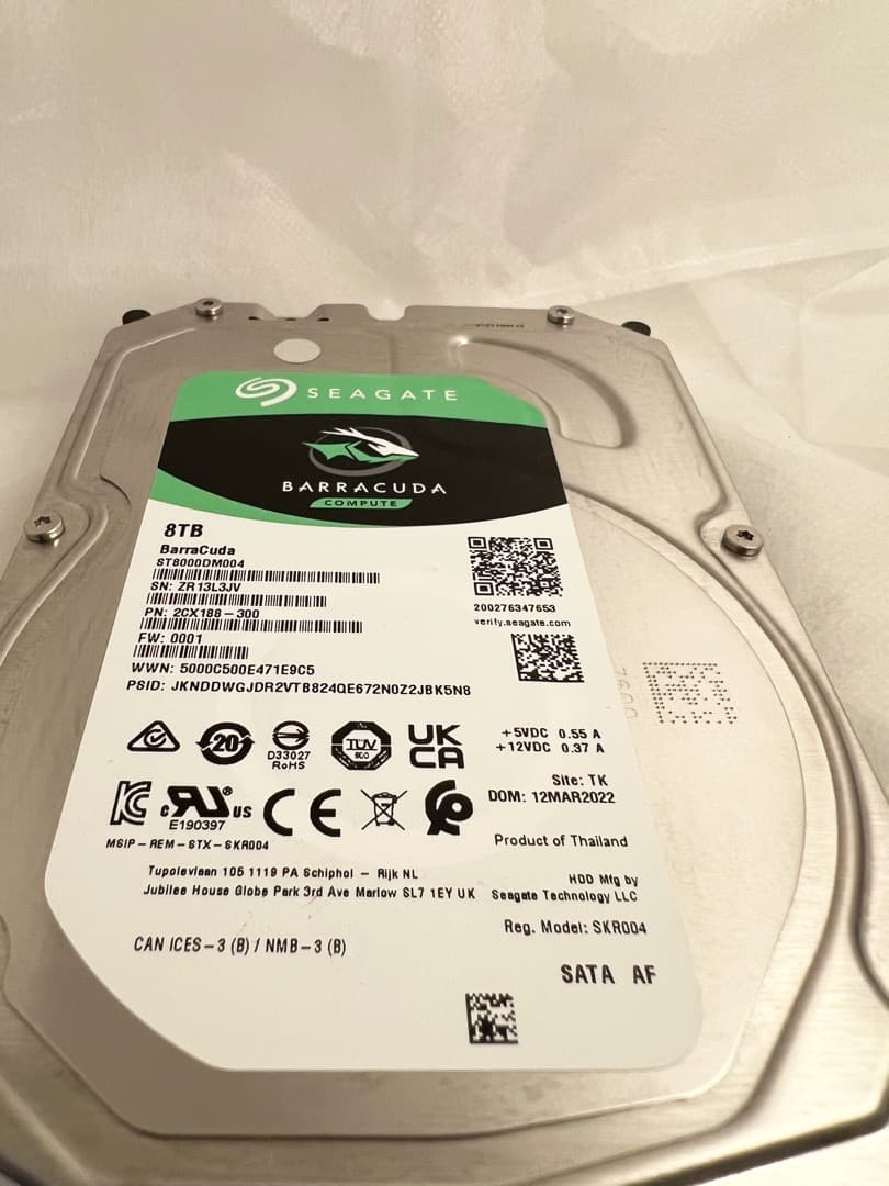 使用11回★SEAGATE ST8000DM004 [8TB HDD]正常152