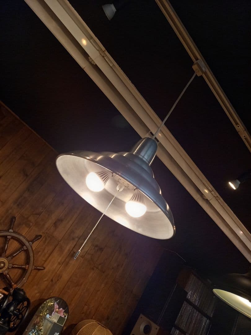 レア　アート　ワーク　スタジオ　スペースエイジ　アルミニウム　UFO型　ライト