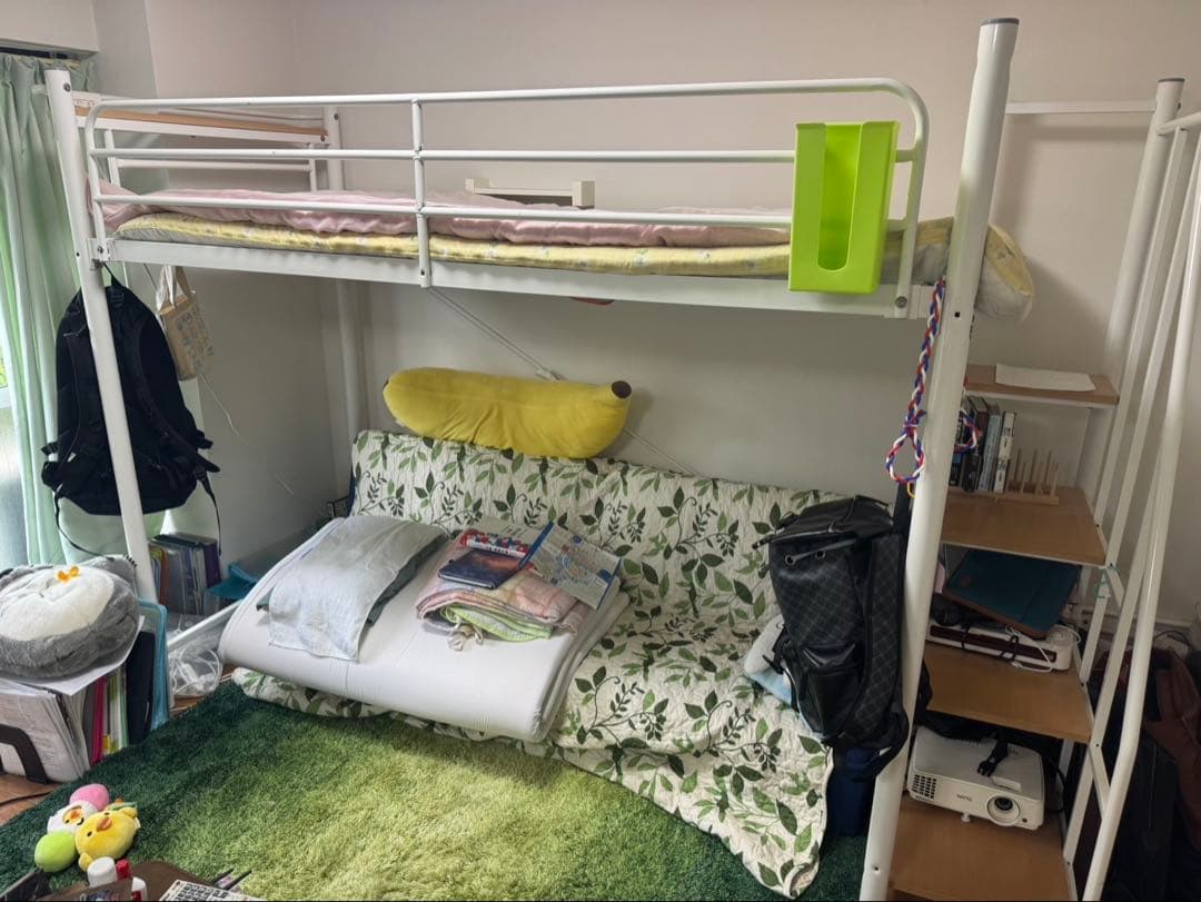 【丈夫・安全】階段付き二段ベッド