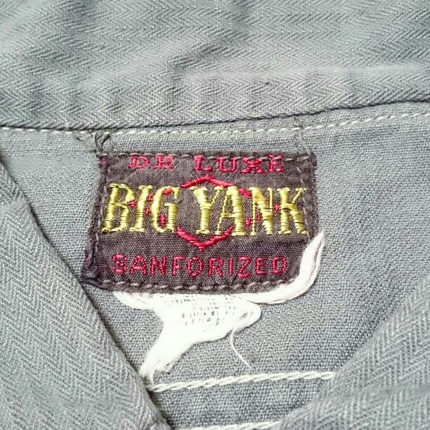 40年代BIG YANK ビックヤンク 半袖ヘリンボーン ヴィンテージシャツ