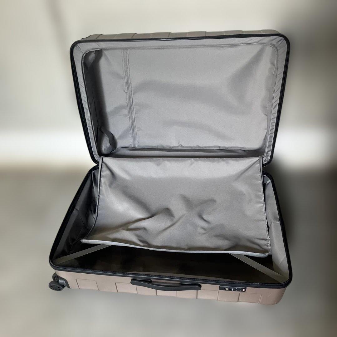 【難あり】無印良品シャンパンカラー　ハードシェル 大型キャリーカート104L