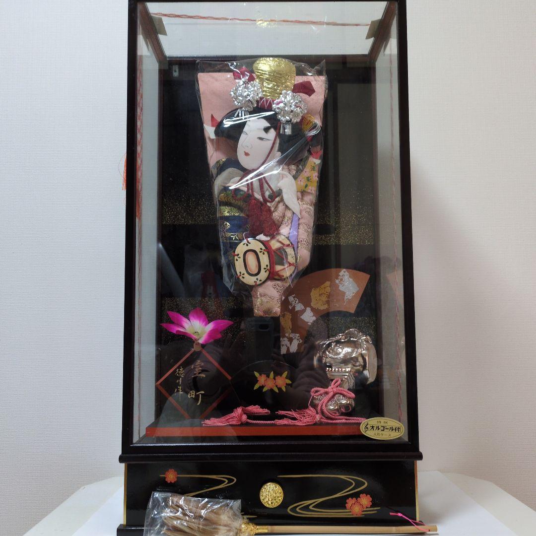 羽子板 ケース付き 徳川作