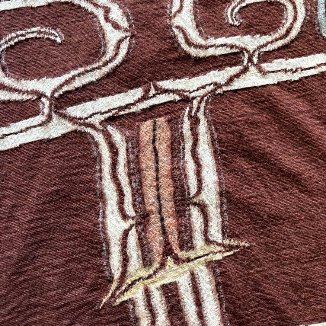 希少　美品　KAPITALマフラー　アイヌ紋様 縮絨ウール　ストール 男女兼用