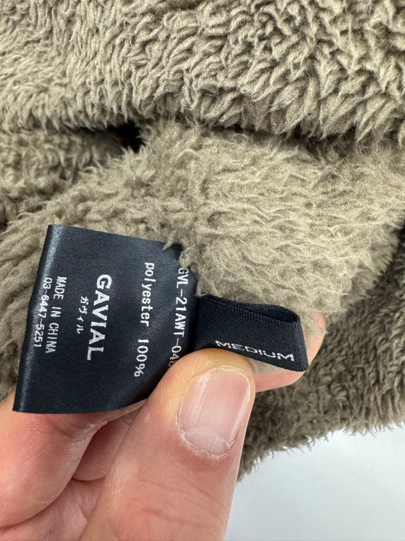 GAVIAL ボアフリース パーカー Mサイズ