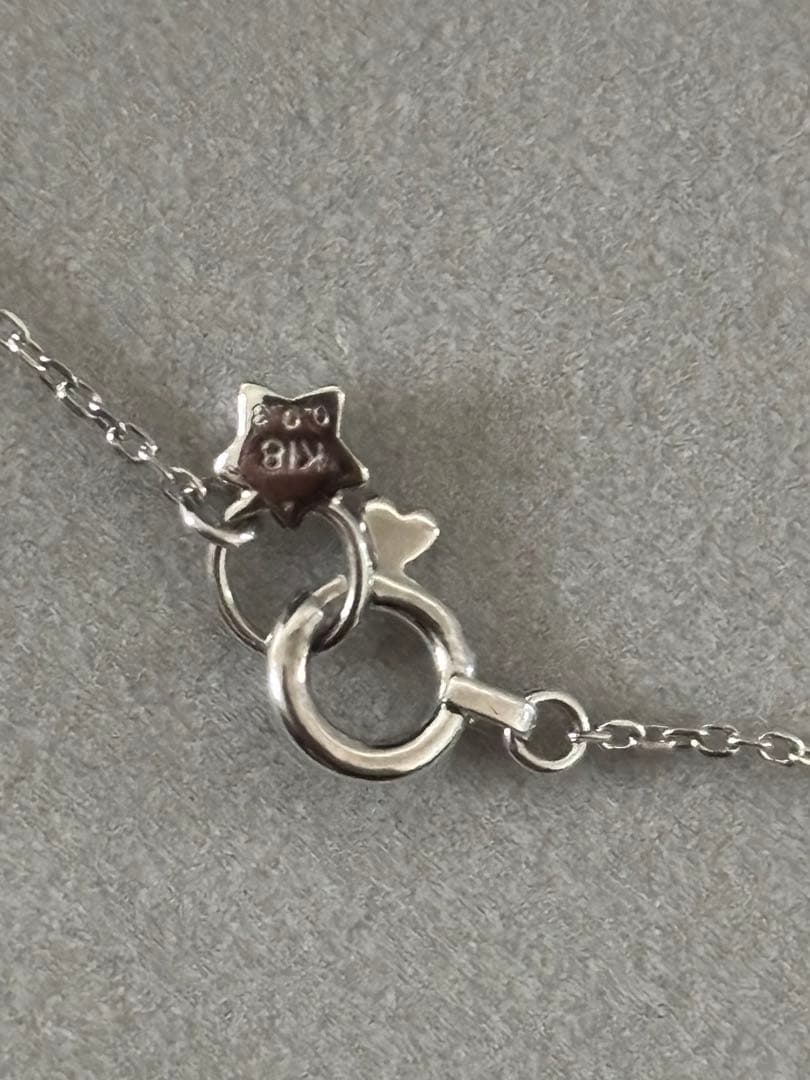 め*る様 【試着程度】スタージュエリー　k18 wg ムーンセッティング　ブレス