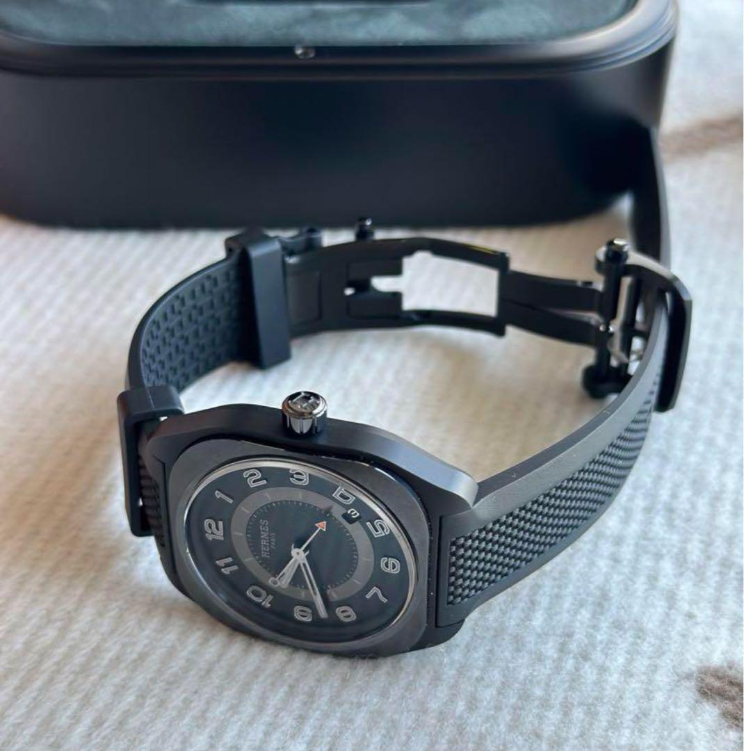 最終値下げ❗️ エルメス H08 ソーブラック　腕時計　グラフェン　新品未使用