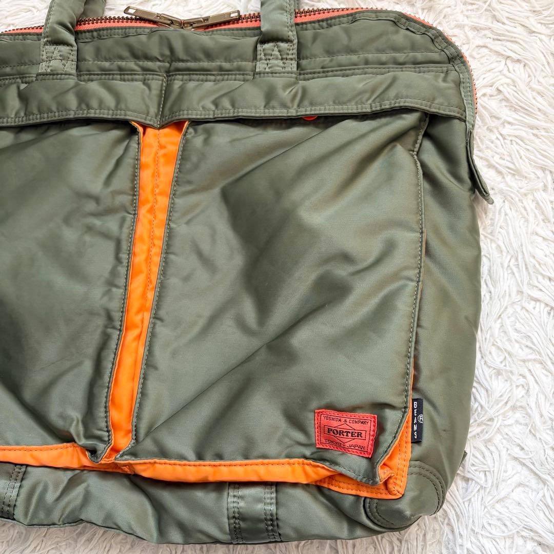 【別注】PORTER BEAMS 35周年コラボ トートバッグ タンカー