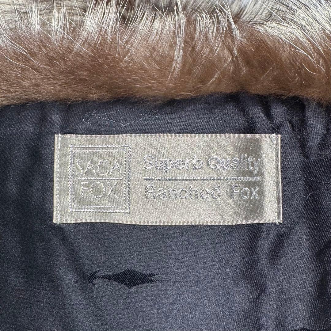 【銀狐】SAGA FOX サガフォックス ショール シルバーフォックス 銀涙品格