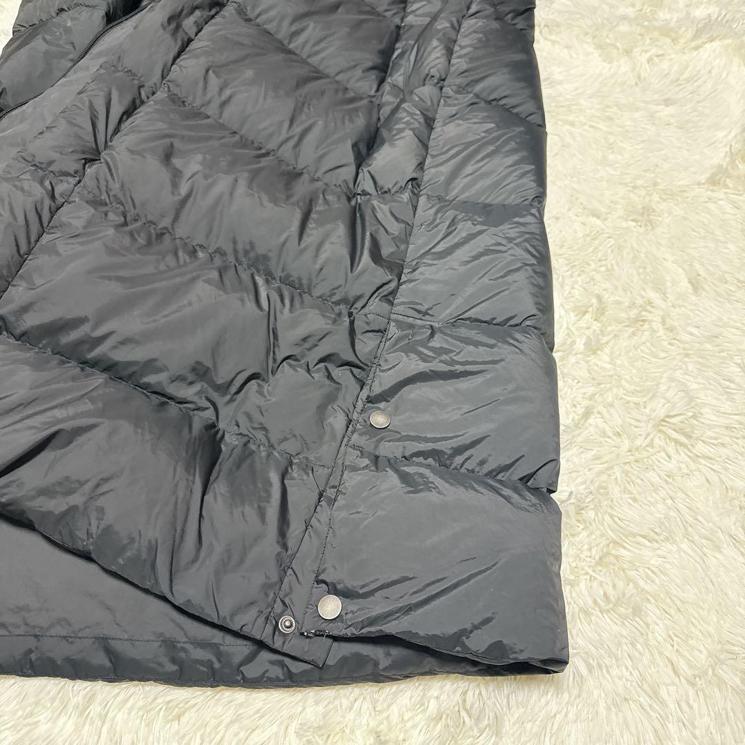 トロトロ　adidas アディダス　ブラックロング ライトダウンコート