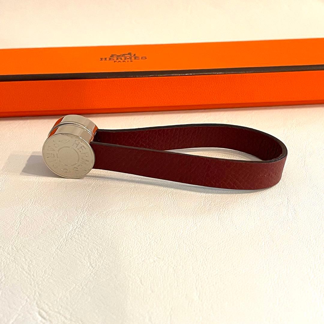 極美品　エルメス　グローブホルダー　セリエ　ブラウン　手袋　小物　レザー　革