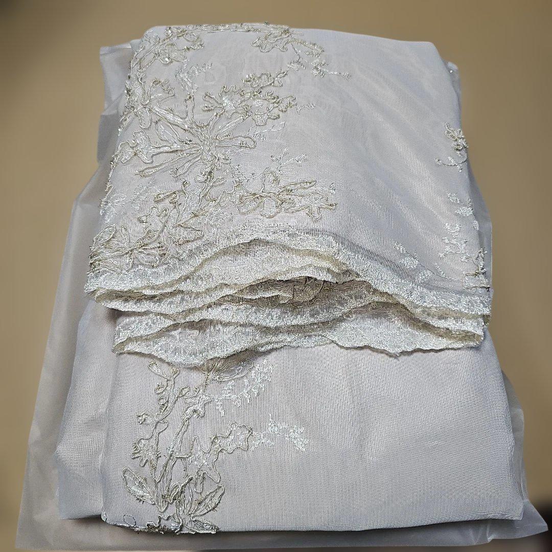 カーテン 遮光 幅200㎝丈198㎝ カーテン&レース一体型 2級遮光 1枚組