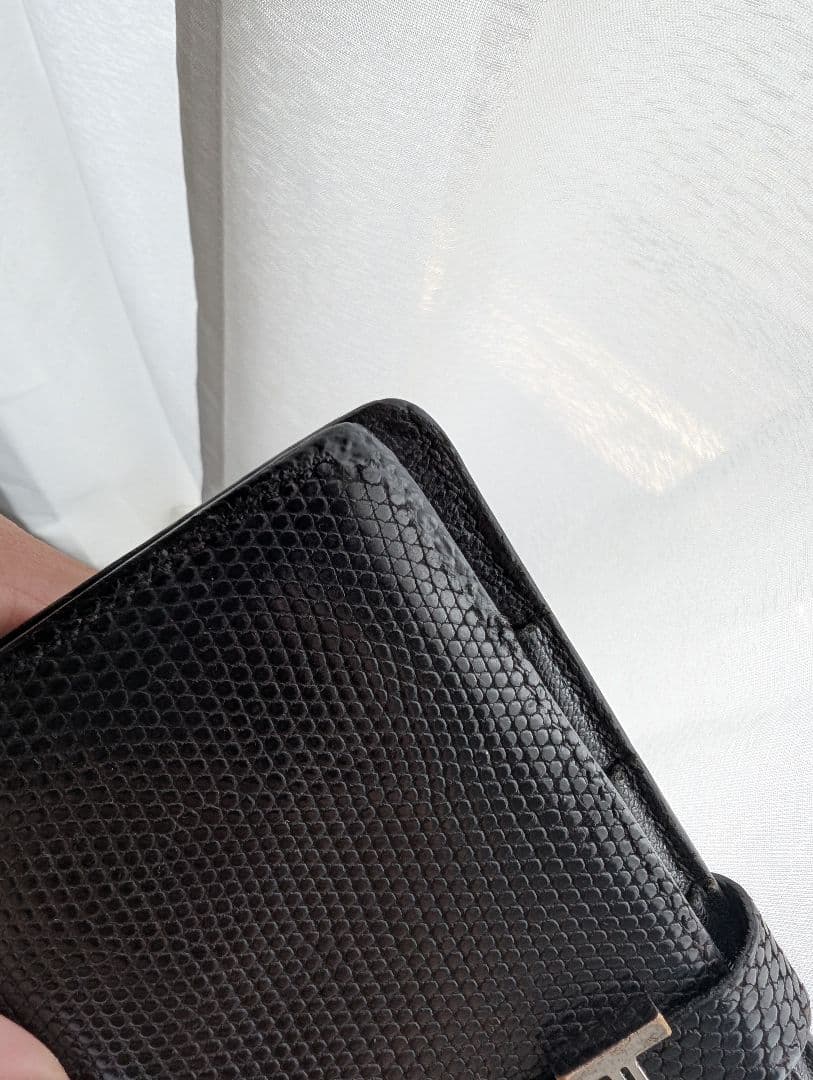 HERMES エルメス 長財布 ベアン リザード