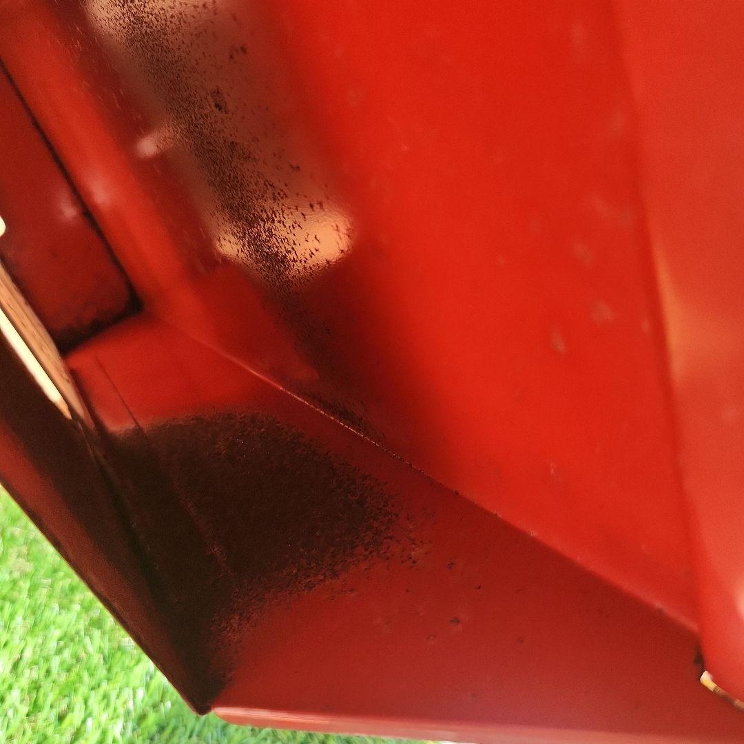 当時物　昭和レトロ　郵便受け　ポスト赤 サビ ジャンクガーデン