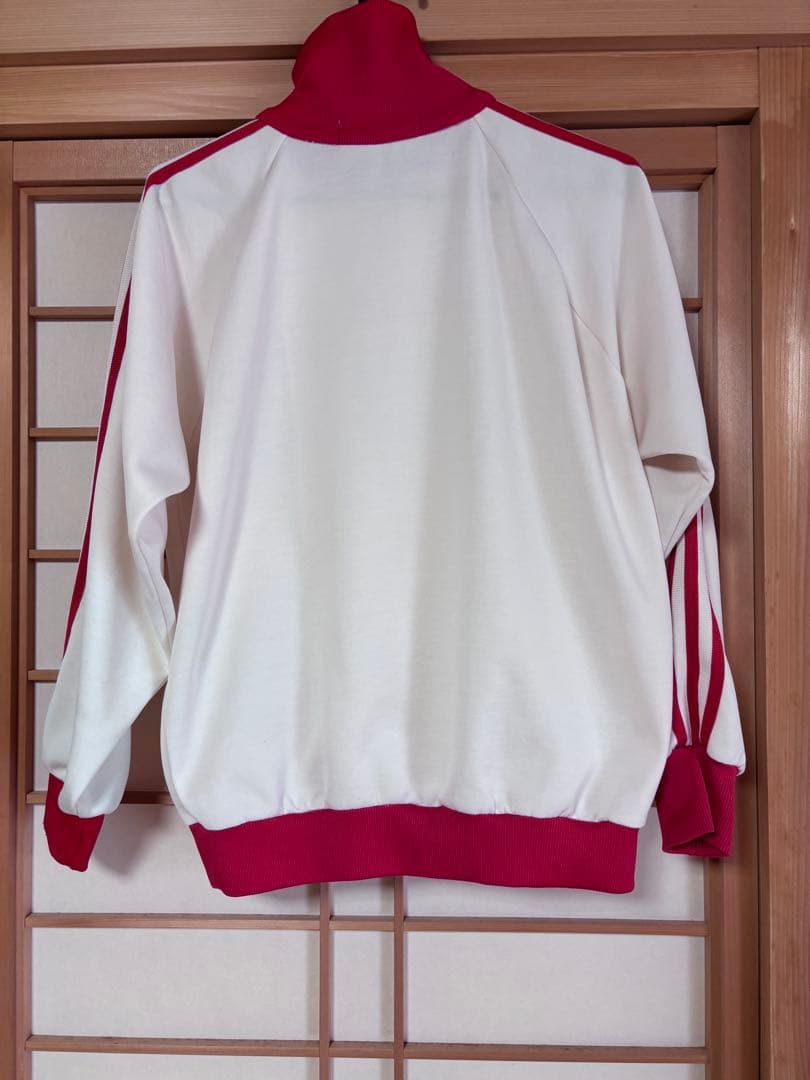 S*✨様 アディダス adidas デサント トラックジャケット 80s 赤 白