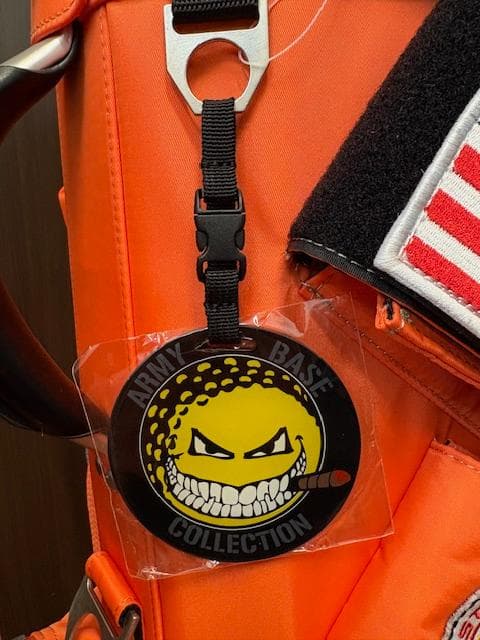 アーミーベース U.S. NAVY スタンドキャディバッグ オレンジ 新品