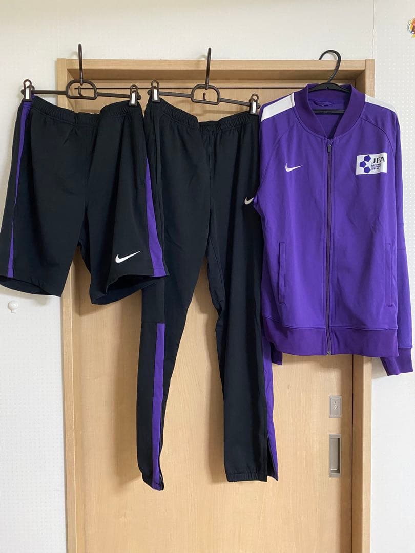 JFAナショナルトレセン　ナイキ　非売品　ジャージ上下＆ハーフパンツ3点セット