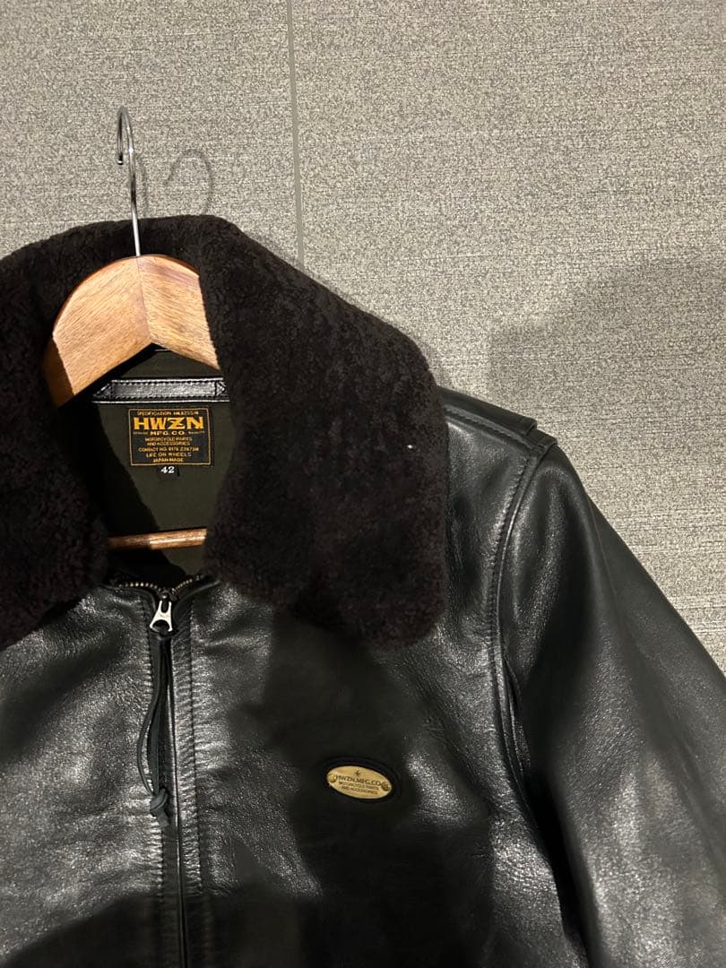 HWZN⭐︎レザージャケット⭐︎ファー