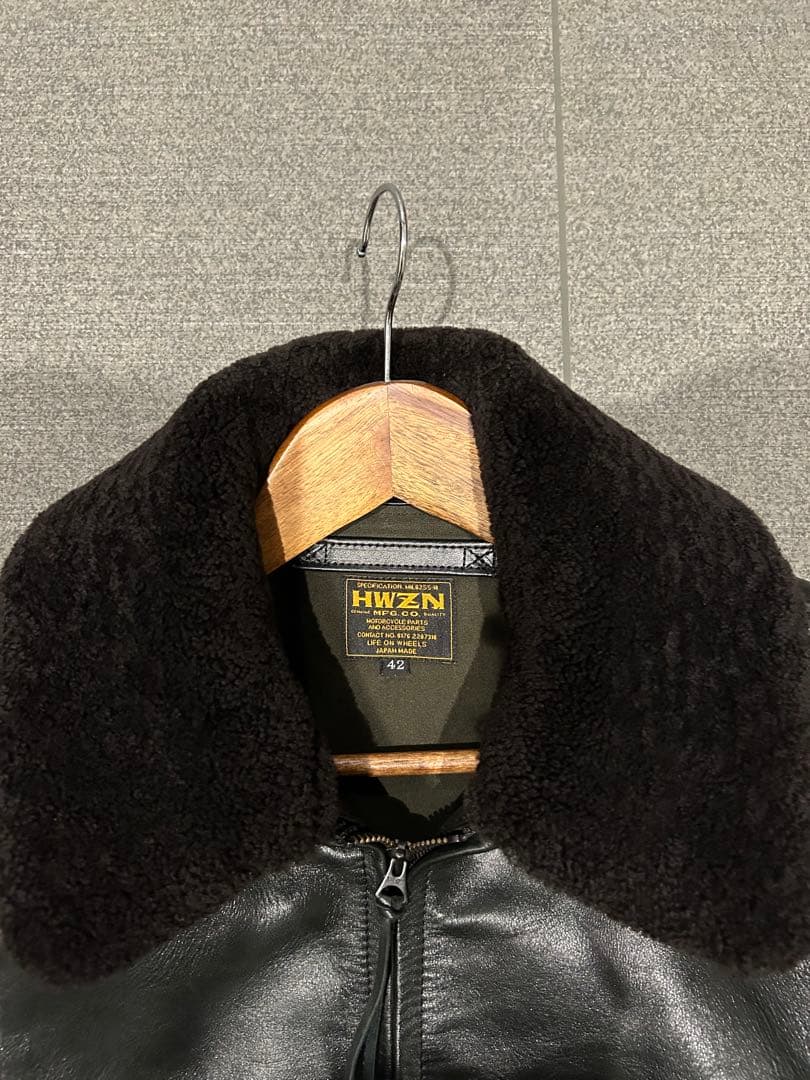 HWZN⭐︎レザージャケット⭐︎ファー