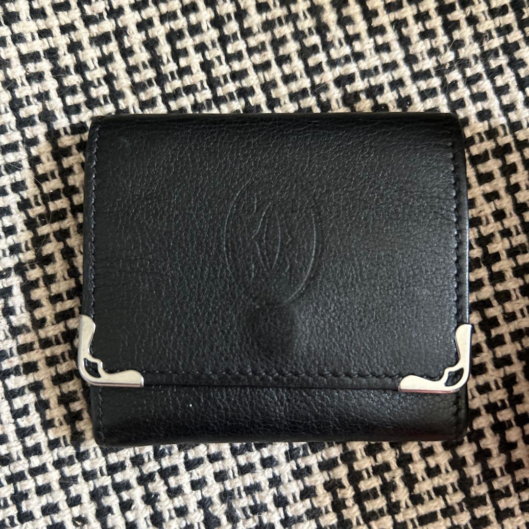 カルティエ Cartier 黒 レザー ケース