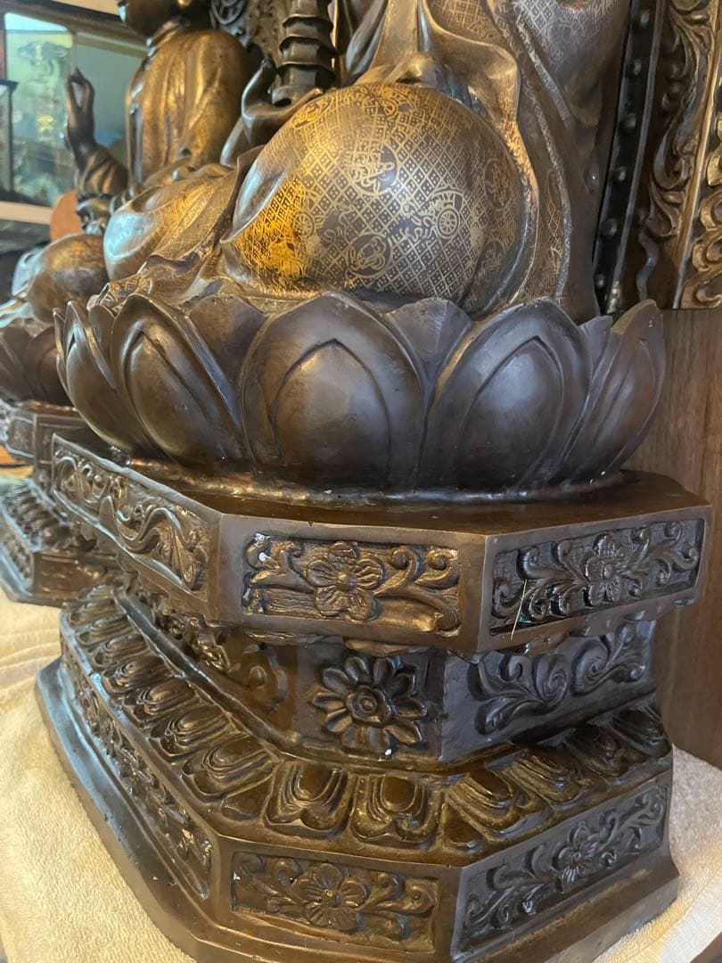 大型　仏像2体セット　青銅製