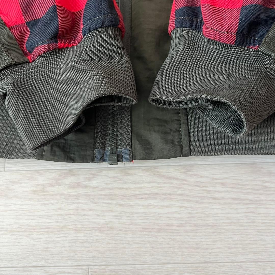 XLサイズ NIKE ナイキ スリーブチェック ボンバージャケット MA-1 赤