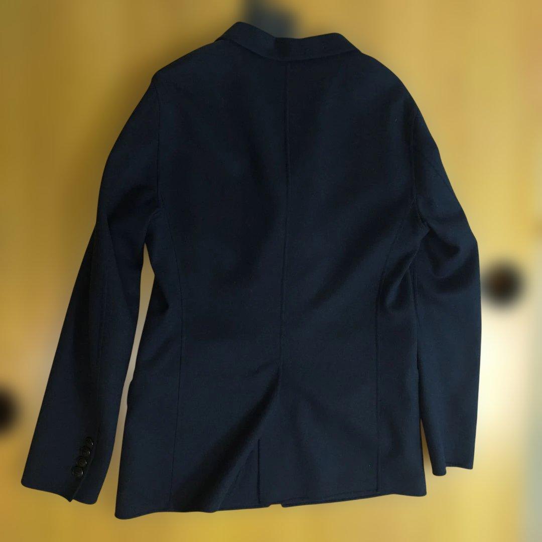 Giorgio Armani ネイビー ダブルブレストカシミヤコート　Мサイズ