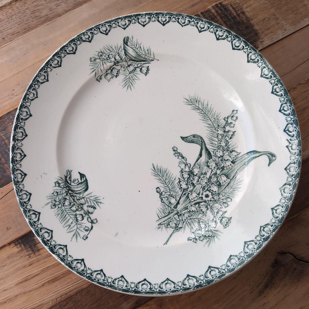 フランスアンティーク antique サンタマン すずらん コンポティエ