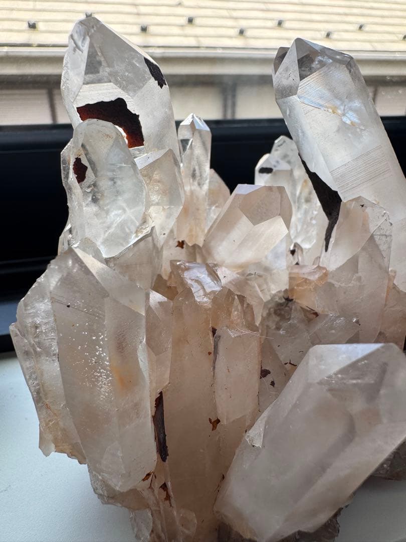 ツインポイントあり◎ マダガスカル産 ピンククォーツクラスター