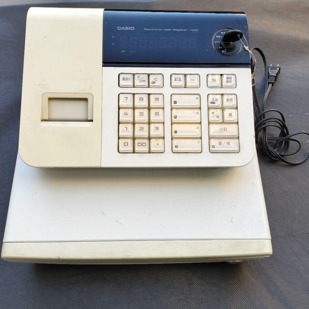 CASIO カシオ レジスター 110ER 動作良好 鍵2本付