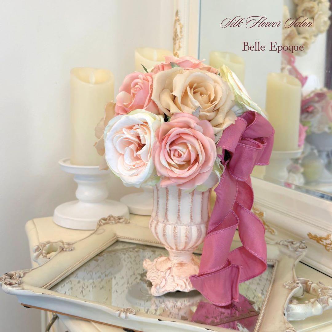 【新作】エレガントなアーティフィシャルフラワーのアレンジメント