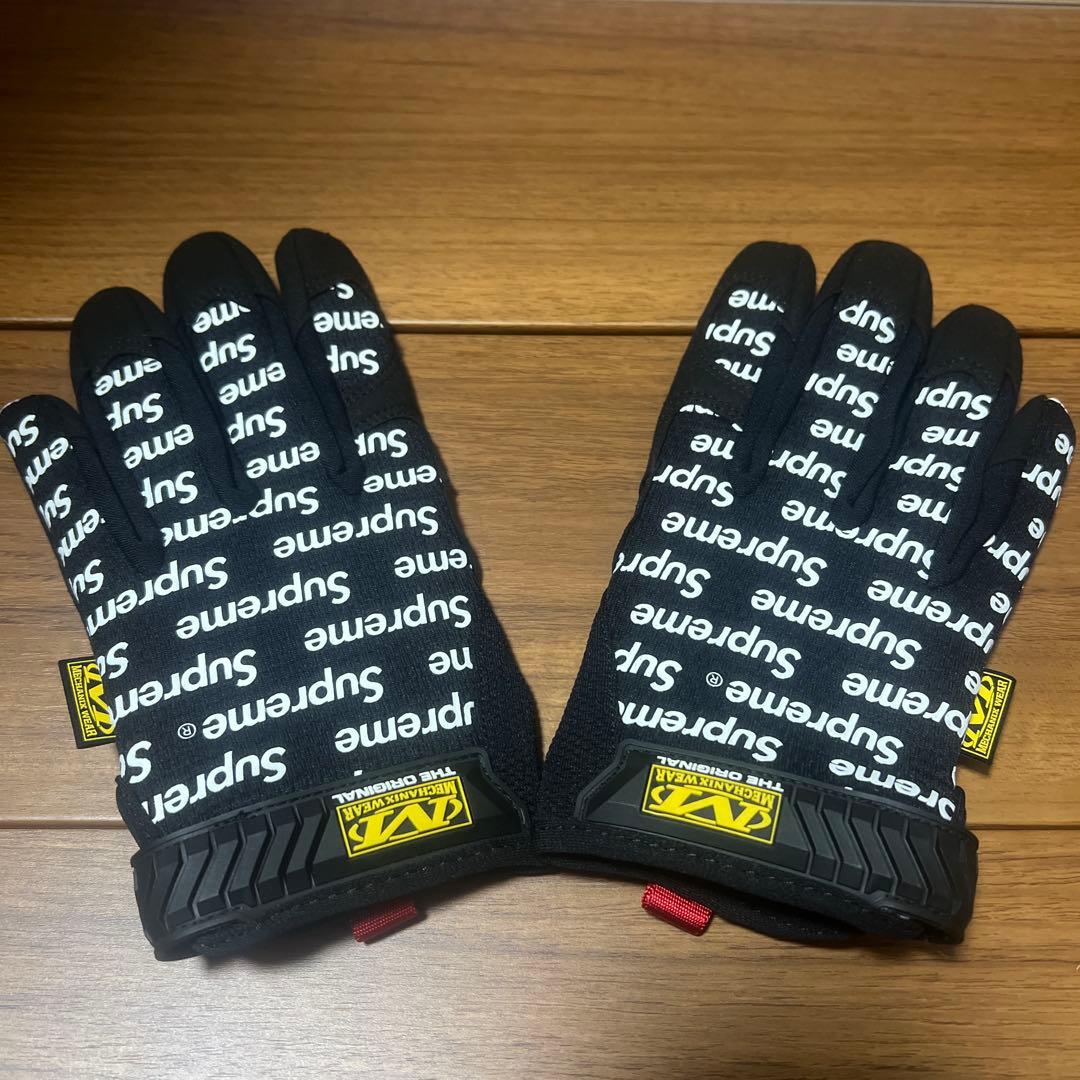 Supreme ロゴ入り手袋 Sサイズ