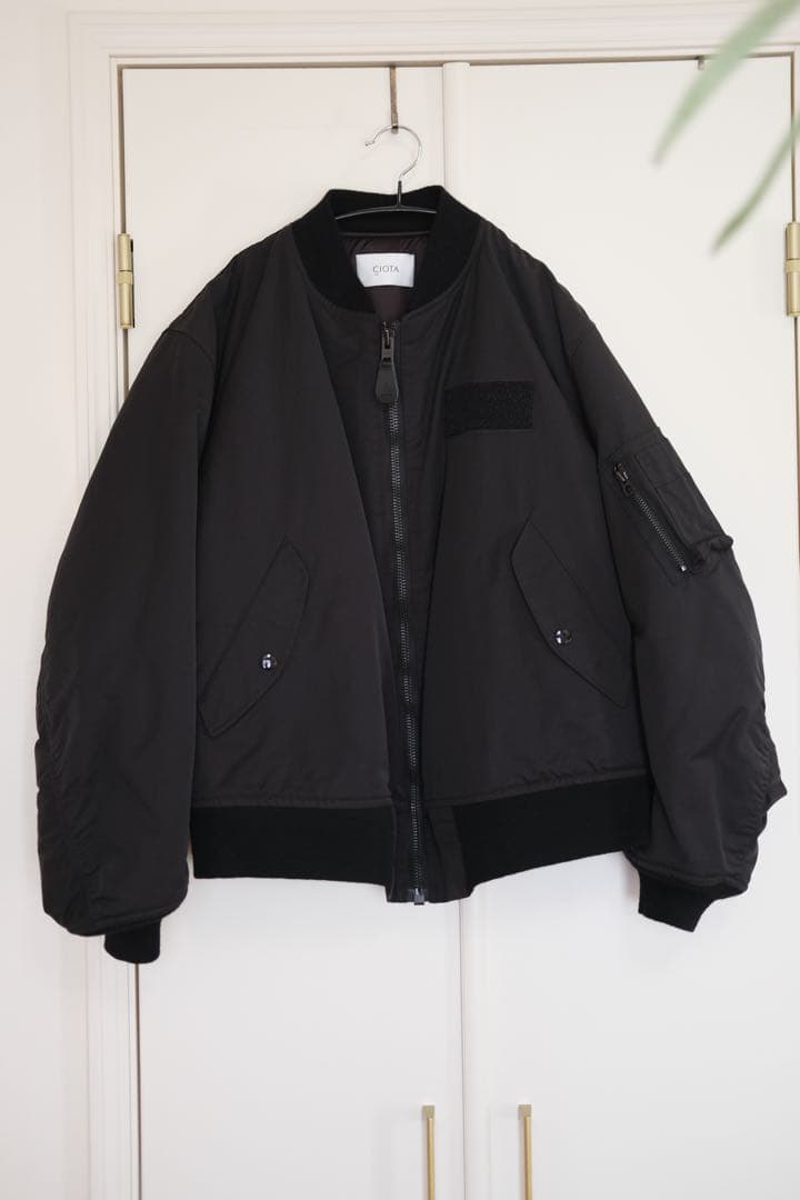 ジャケット・アウター CIOTA MA-1 Flight Jacket 5 BLACK