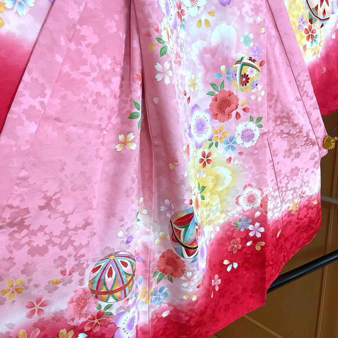 No.28 七五三　3歳　正絹着物セット