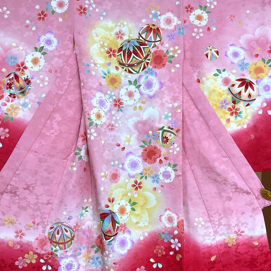 No.28 七五三　3歳　正絹着物セット