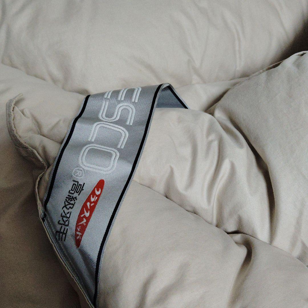 158×210cm 高級羽毛布団　フランスベッド　シングル　掛け布団