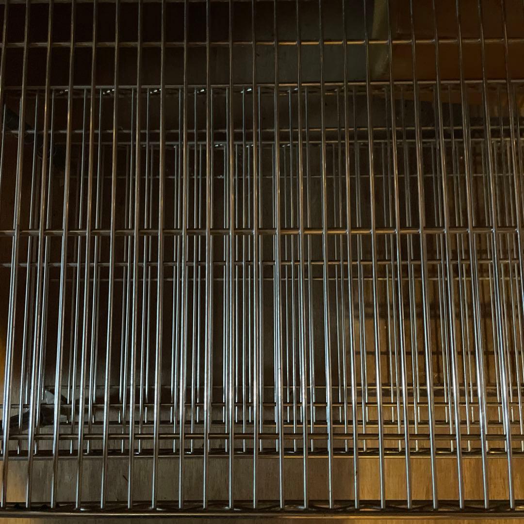 引き取り限定　頑丈パイプ棚　スチールラック　メタルラック 4段 シルバー