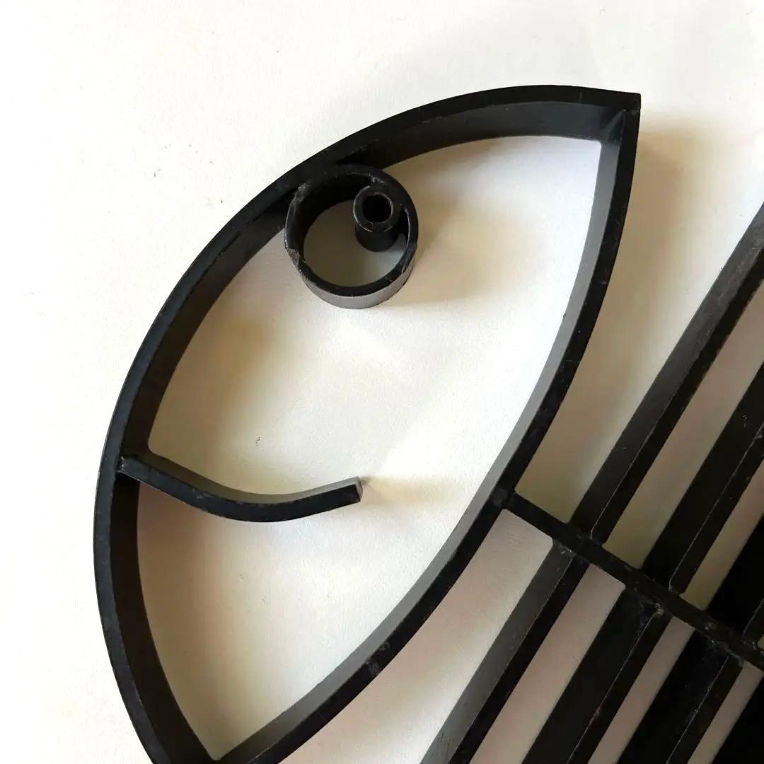 【希少】北欧風　トリベット　鉄製鍋敷き　魚モチーフFishborn trivet