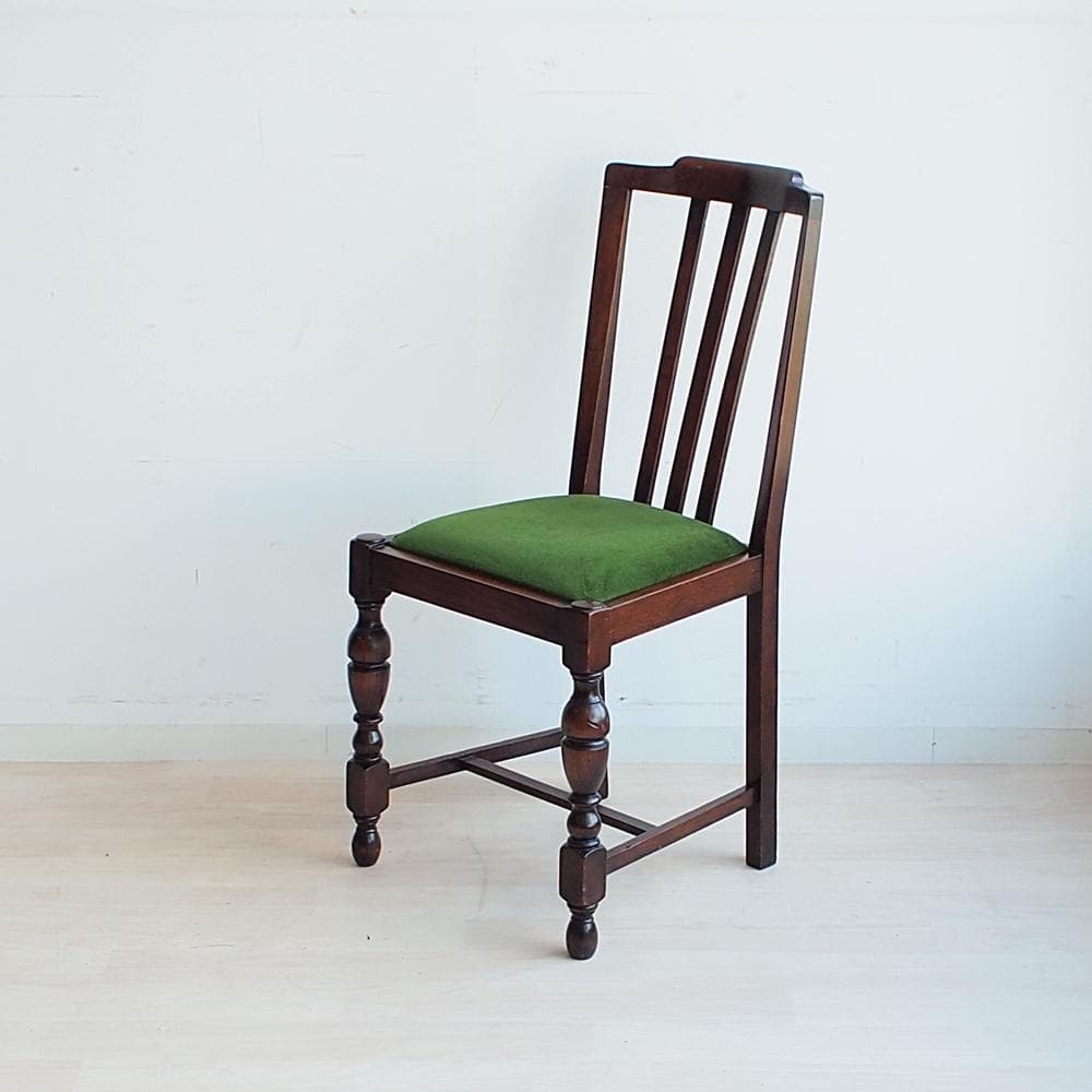 英国アンティーク バルボスレッグのダイニングチェア A オーク材 イギリス