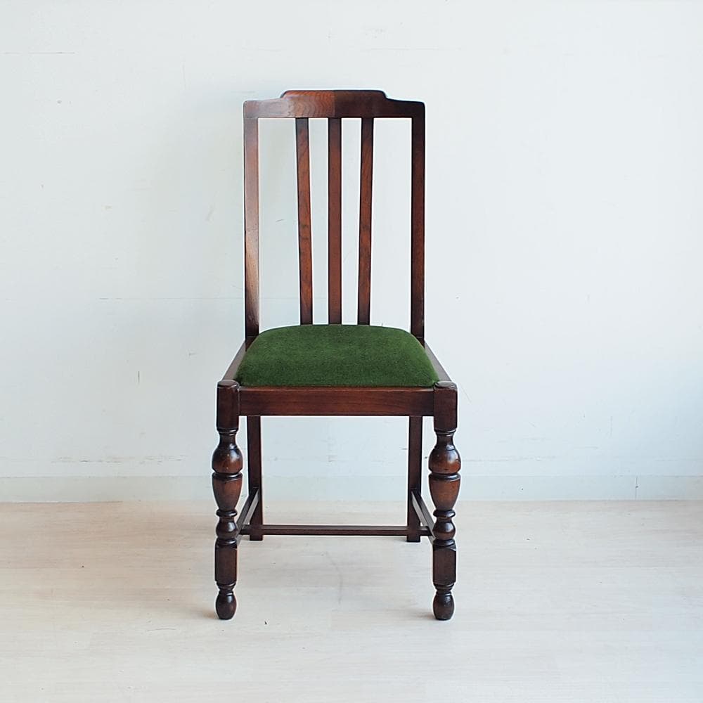 英国アンティーク バルボスレッグのダイニングチェア A オーク材 イギリス