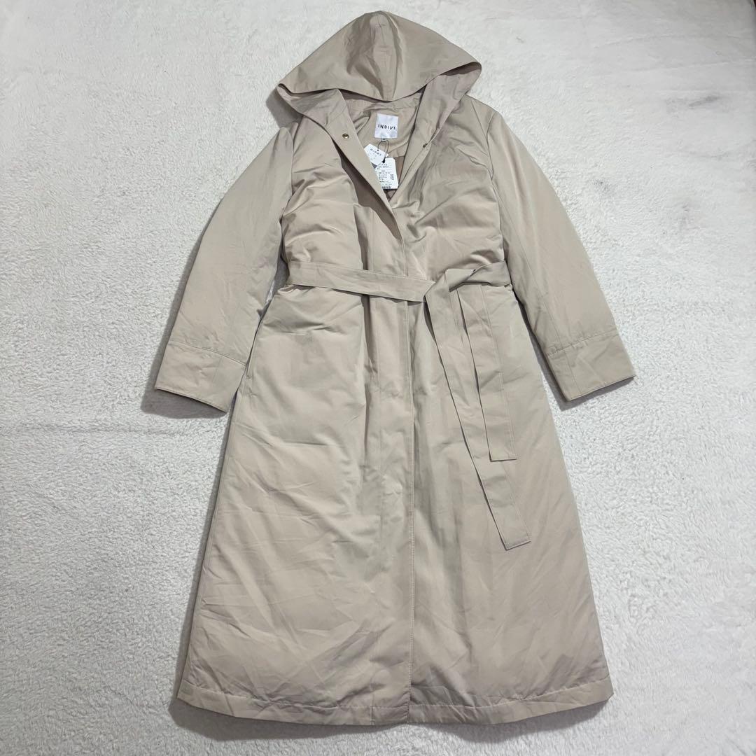 新品未使用　インディヴィ　ダウンコート　ロング丈