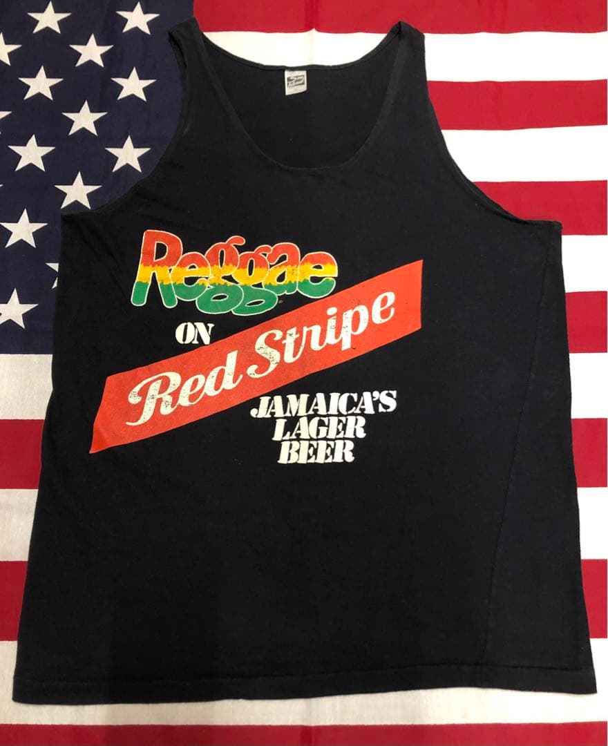RedStripe タンクトップ 80s 90s 00s Y2K ビール レゲエ