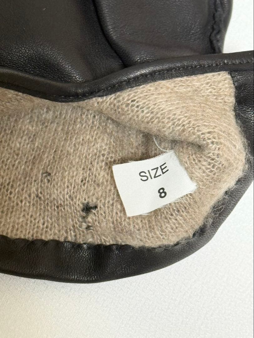 DENTS デンツ　レザー　カシミヤライニング　手袋　グローブ　ブラック　8