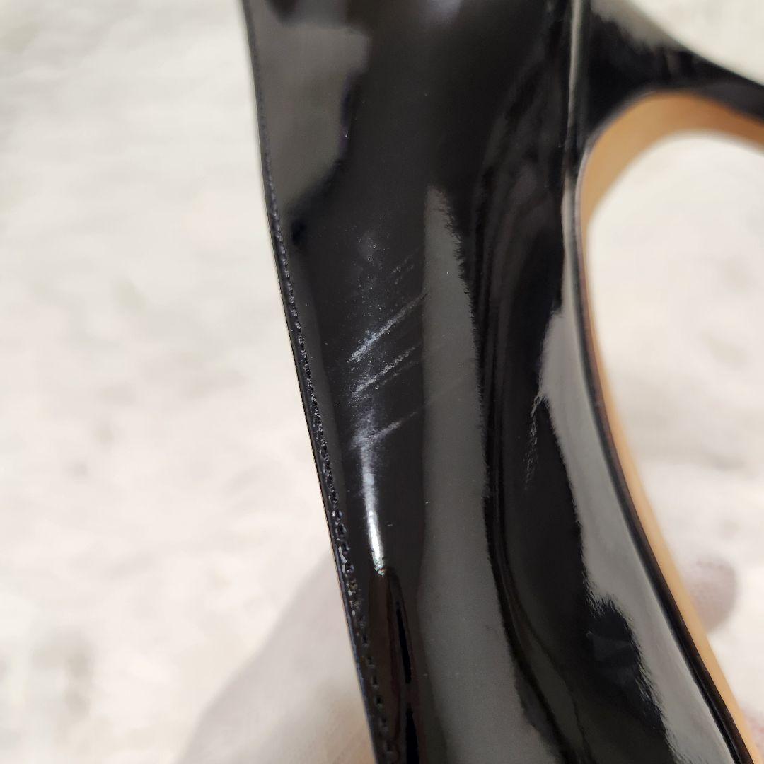 MANOLO BLAHNIK ブラック ハイヒール　エナメル　パンプス