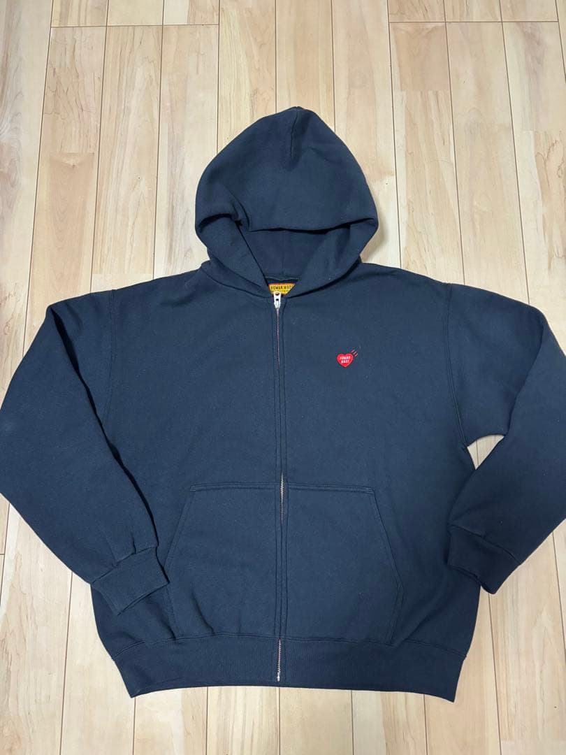 HUMAN MADE ネイビー パーカー