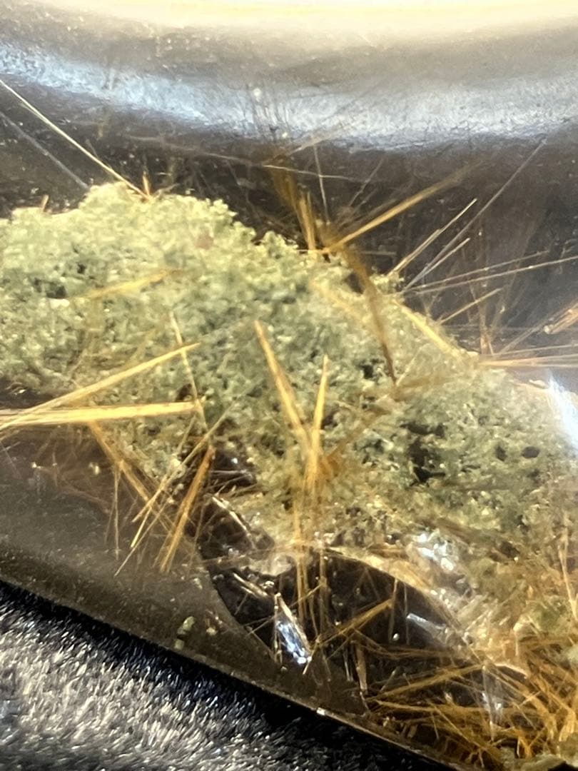 ルチルクォーツ インド ヒマチャル産 原石 天然石 パワーストーン 金運 最強