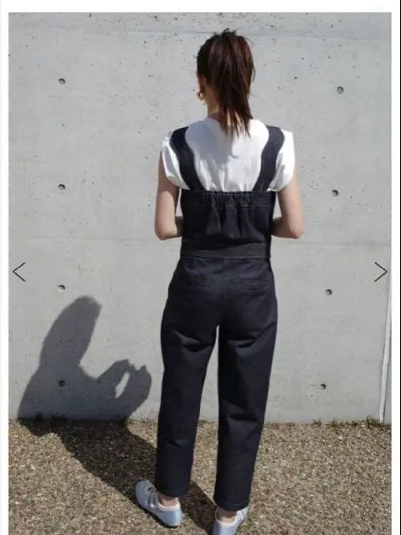 るんるんbow.a サロペット ボウエー インディゴS