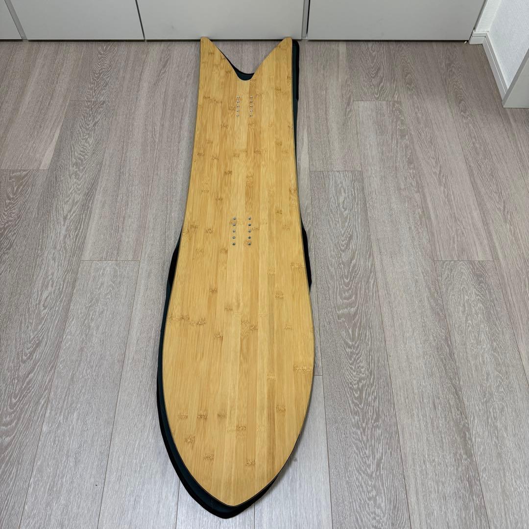 【超美品】スノーボード パウダーボード フィッシュテール 144cm 雪板