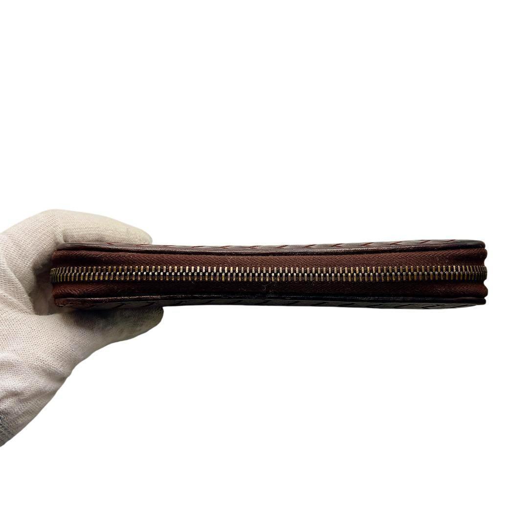 BOTTEGA VENETA ブラウン イントレチャート 長財布 6629