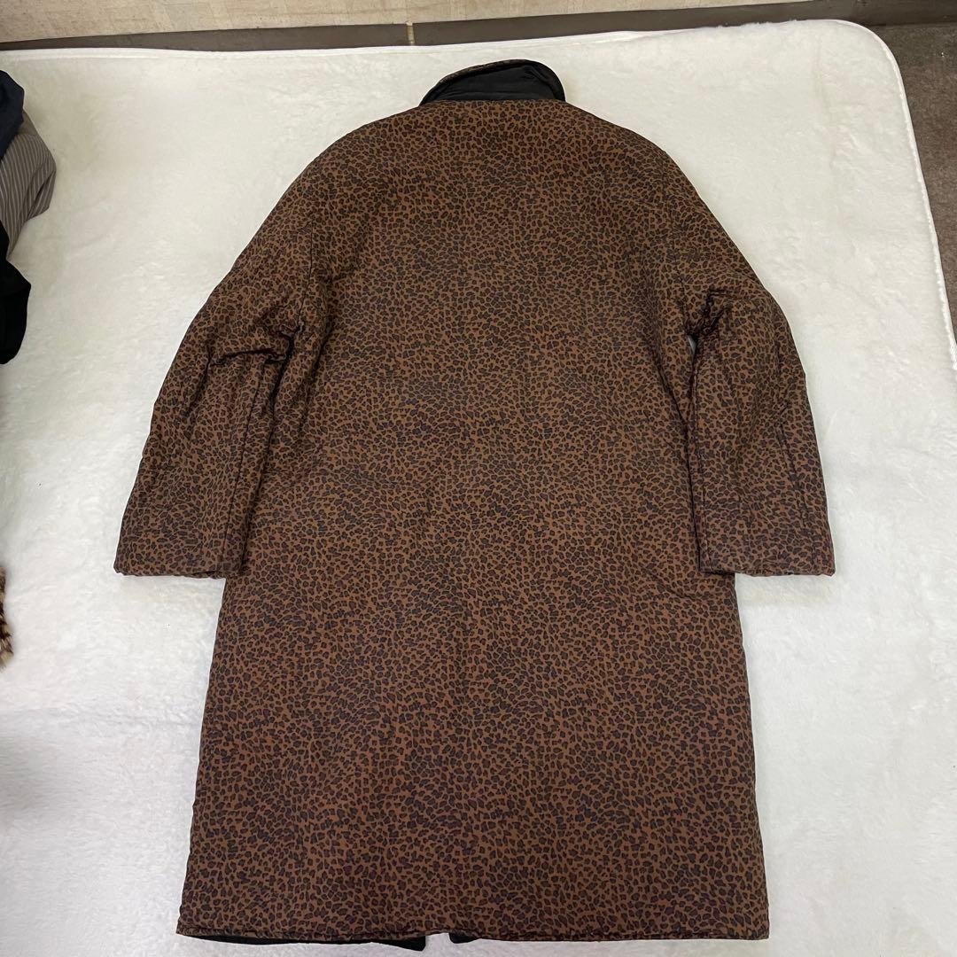 BOTTEGA VENETA レオパード柄　ブラックトレンチコート リバーシブル