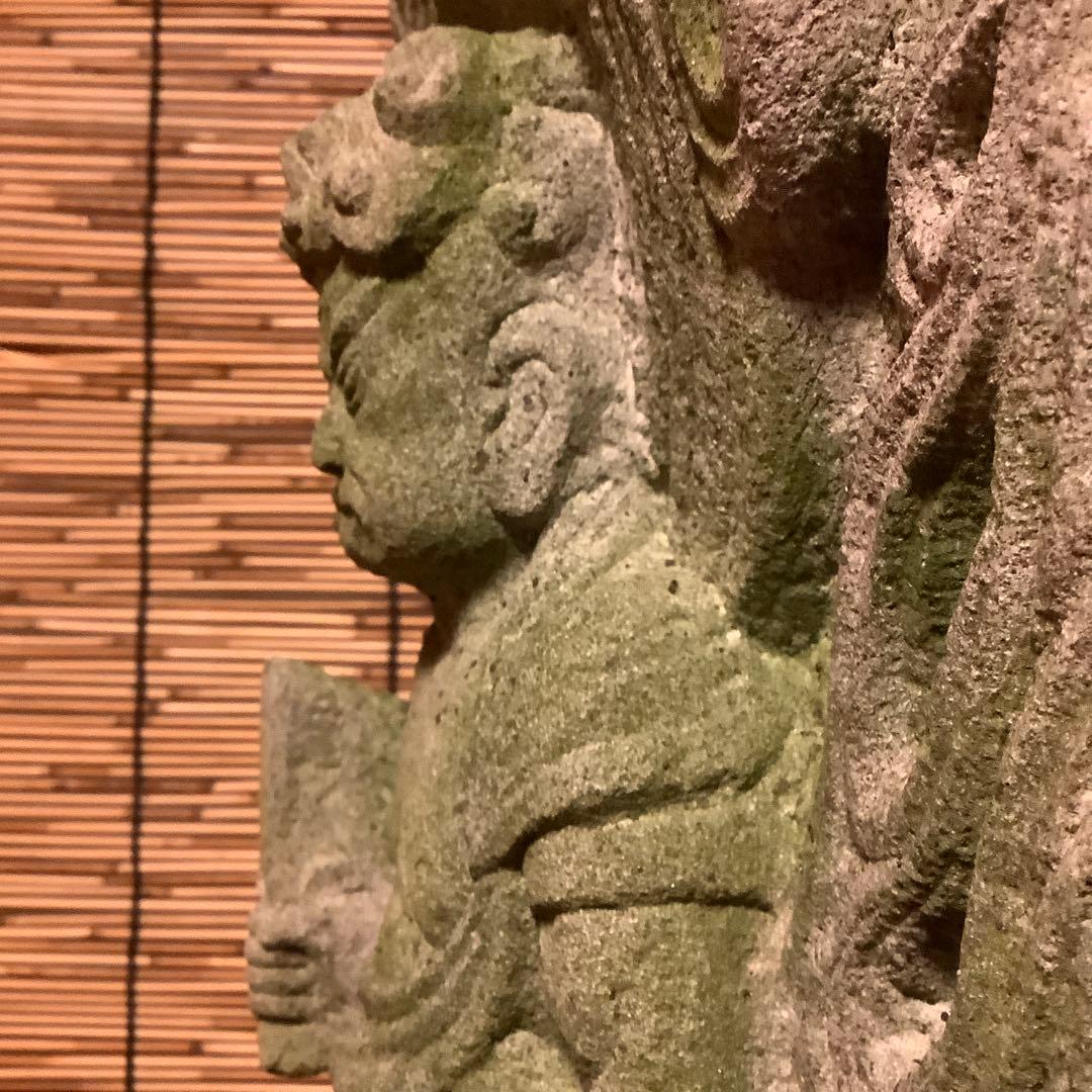 江戸期・守護神「憤怒・不動明王」不動信仰・天地眼・神仏守護神・石仏